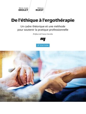 cover image of De l'éthique à l'ergothérapie, 3e édition